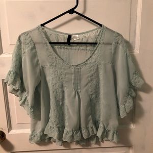 Light blue blouse